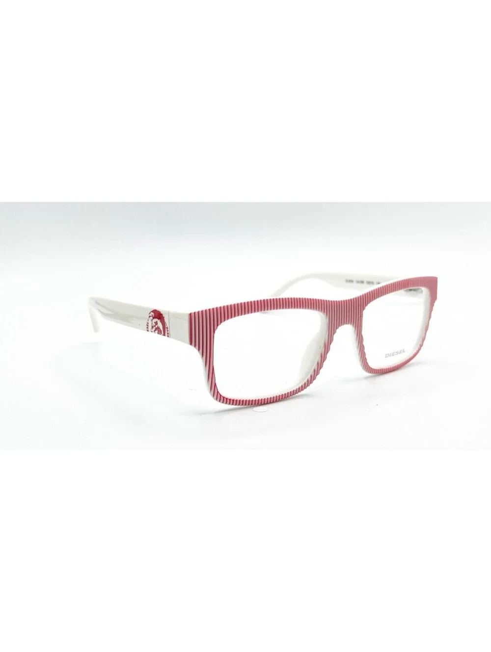 Diesel Dl5034 068 Red Striped White Authentic Eyeglasses 52-18-135